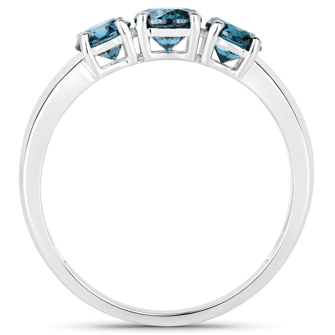 1.03 Carat Genuine Blue Diamond 14K White Gold Ring by Bids.com