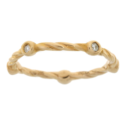 .07ct Diamond stackable band set Sterling Silver by Bids.com
