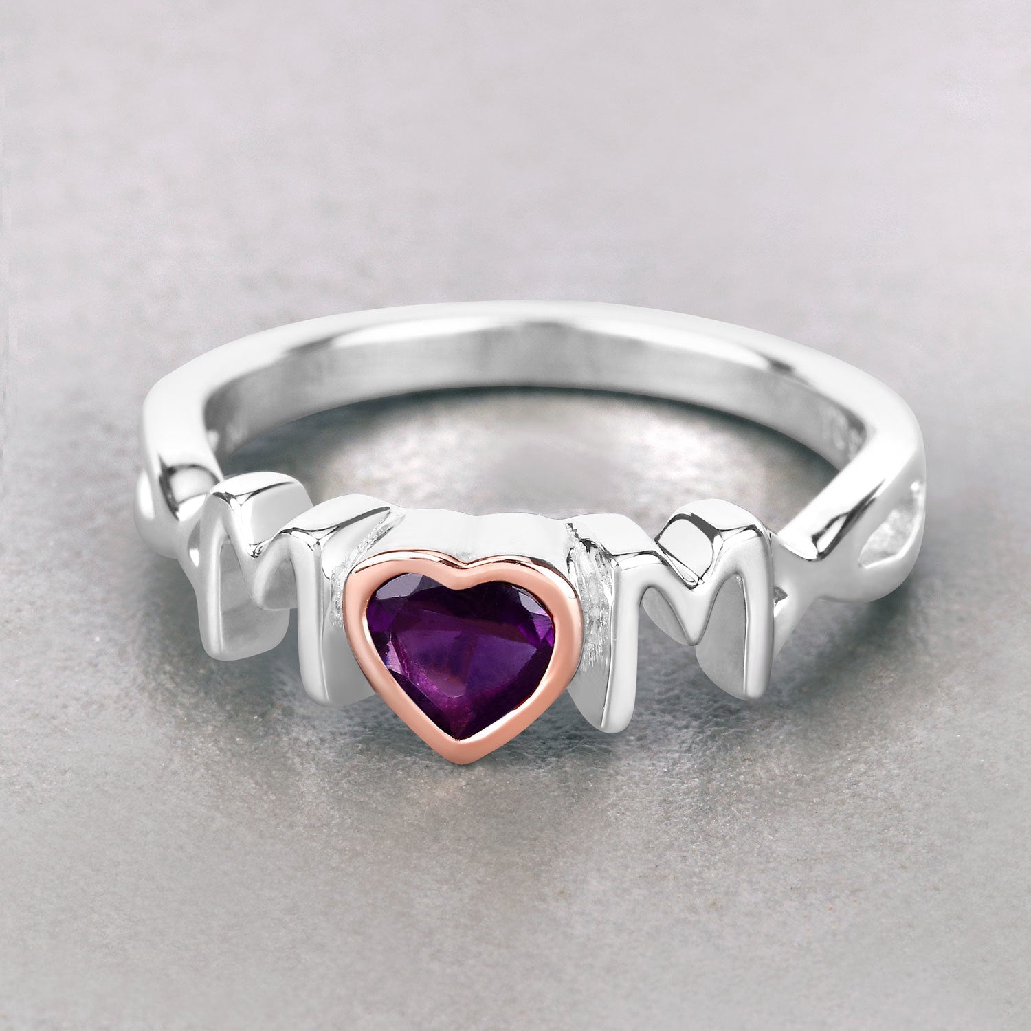 0.43 Carat Genuine Amethyst .925 Sterling Silver Ring by Bids.com