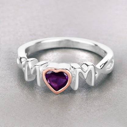 0.43 Carat Genuine Amethyst .925 Sterling Silver Ring by Bids.com