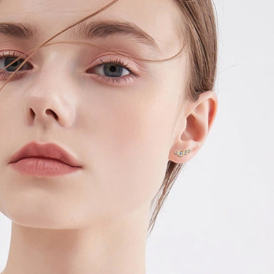 Sparkala™ Pure Sterling Silver Stud Earrings - DestGlow