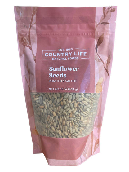 Sunflower Seeds, Roasted, Salted by Country Life Natural Foods