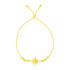 14k Yellow Gold Adjustable Bracelet with Star by Bids.com