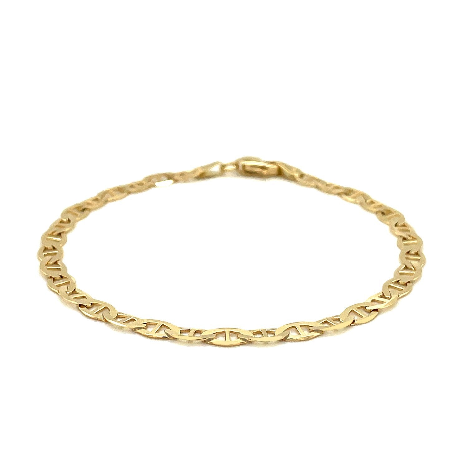4.5mm 14k Yellow Gold Mariner Link Bracelet by Bids.com