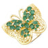 2.09 Carat Genuine Emerald .925 Sterling Silver Ring by Bids.com