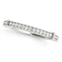 14k White Gold Bead Border Modern Wedding Band (1/8 cttw) by Bids.com