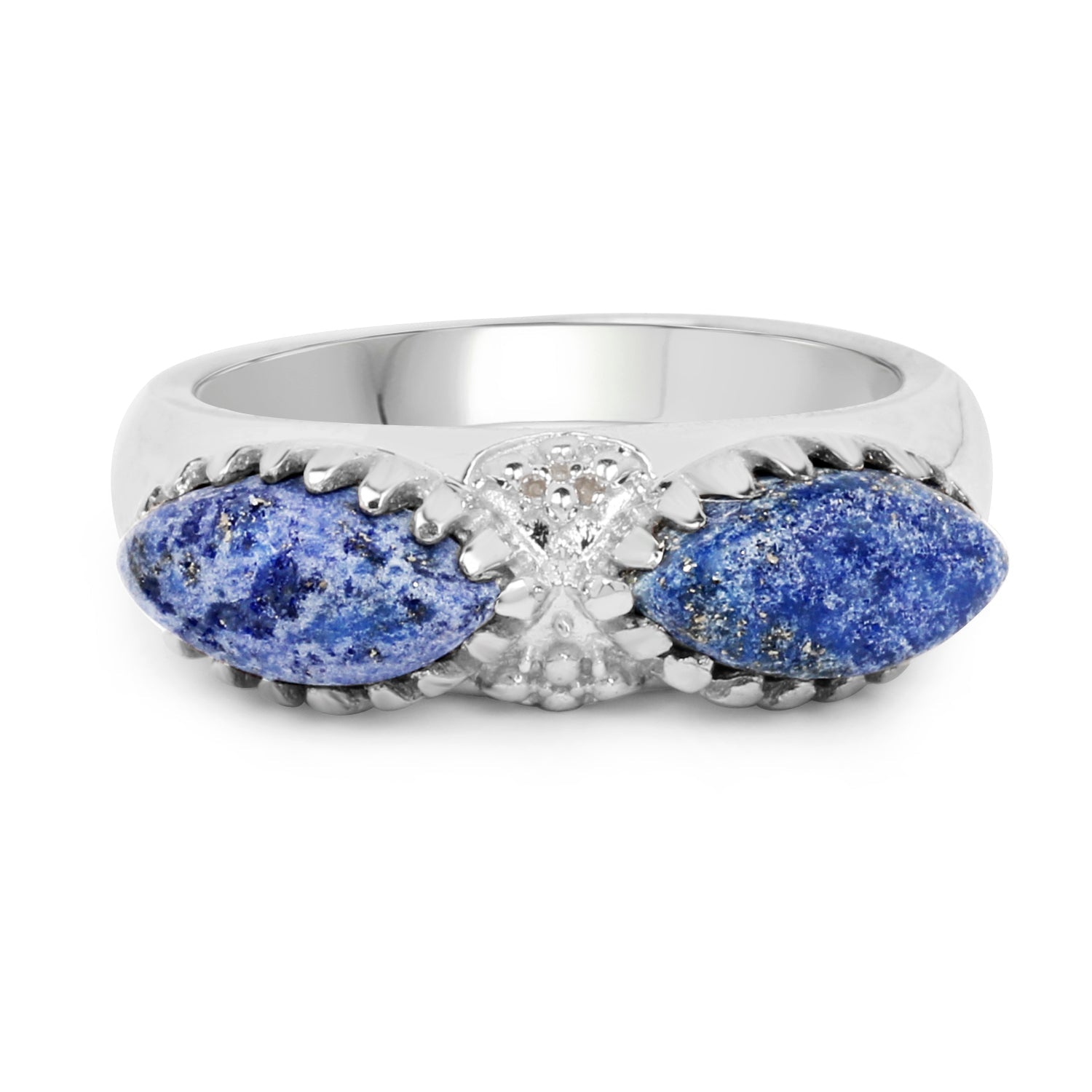 2.28 Carat Genuine Lapis Lazuli .925 Sterling Silver Ring by Bids.com