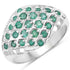 0.90 Carat Genuine Emerald .925 Sterling Silver Ring by Bids.com