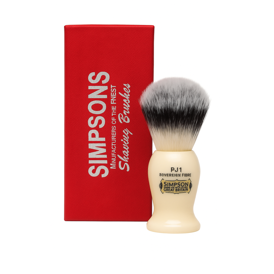 Simpson Persian Jar 1 Sovereign Grade Synthetic Fibre Shaving Brush by Pasteur Pharmacy