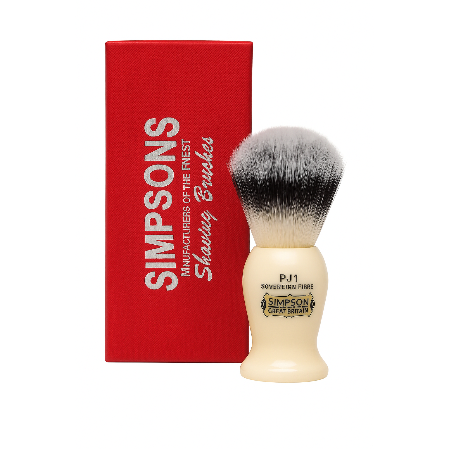 Simpson Persian Jar 1 Sovereign Grade Synthetic Fibre Shaving Brush by Pasteur Pharmacy