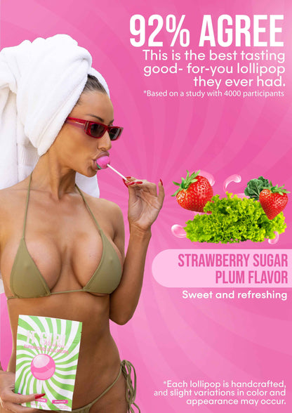 It Girl Superfood Greens Lollipops - Vegan Candy with Supergreens, Vitamins &amp; Antioxidants