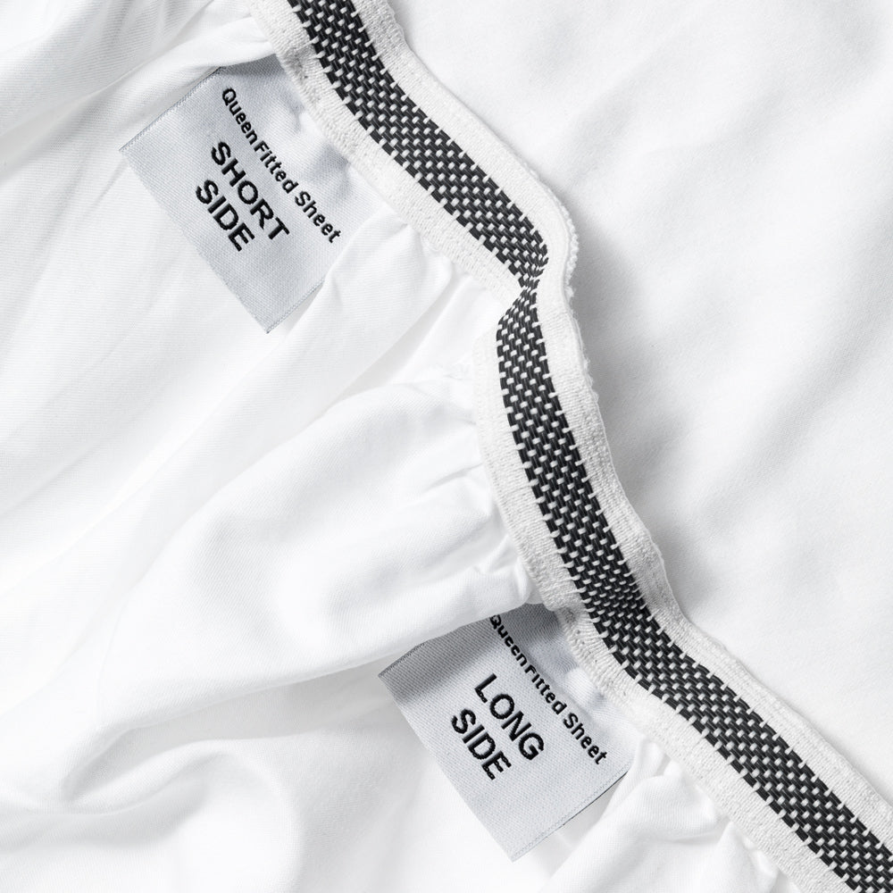 Organic Cotton White Duvet Cover &amp; Fitted Sheet Set