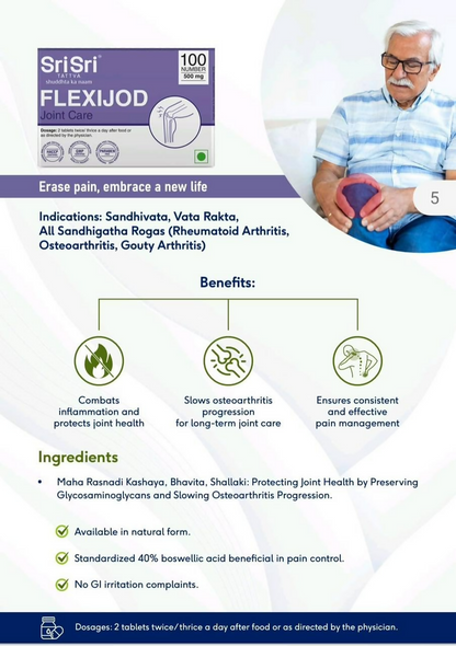 Sri Sri Tattva Flexijod - Joint Care Tablets