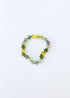 Raw Baltic Sea Amber + Fluorite + Peridot || Gemstone Anklet or Bracelet
