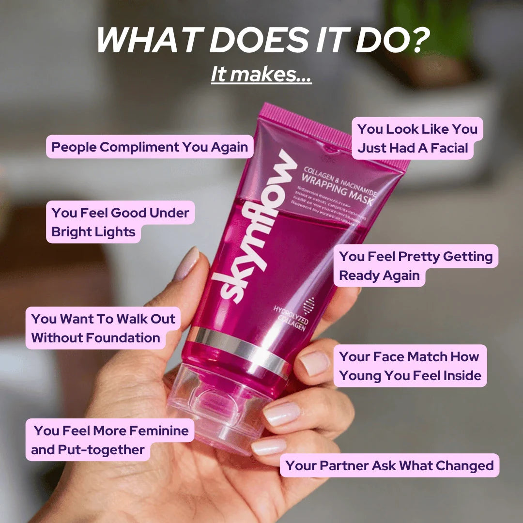 Collagen &amp; Niacinamide wrapping mask by Skynflow