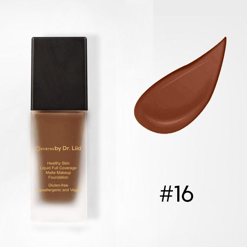 Healthy Skin Full Coverage Matte Foundation with SPF 30 – Vegan, Gluten-Free &amp; Hydrating by EpiLynx