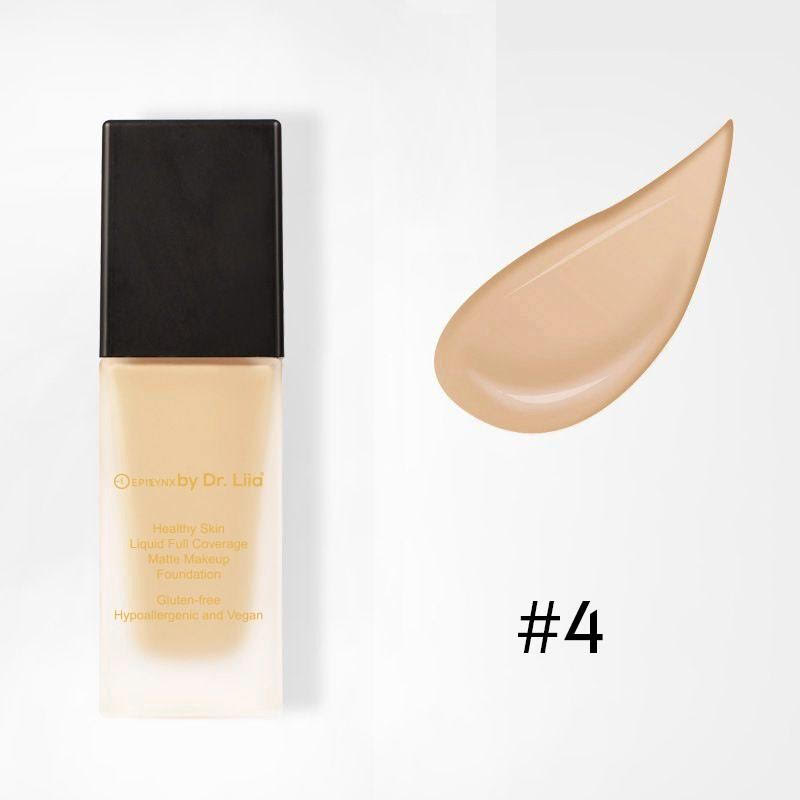 Healthy Skin Full Coverage Matte Foundation with SPF 30 – Vegan, Gluten-Free &amp; Hydrating by EpiLynx
