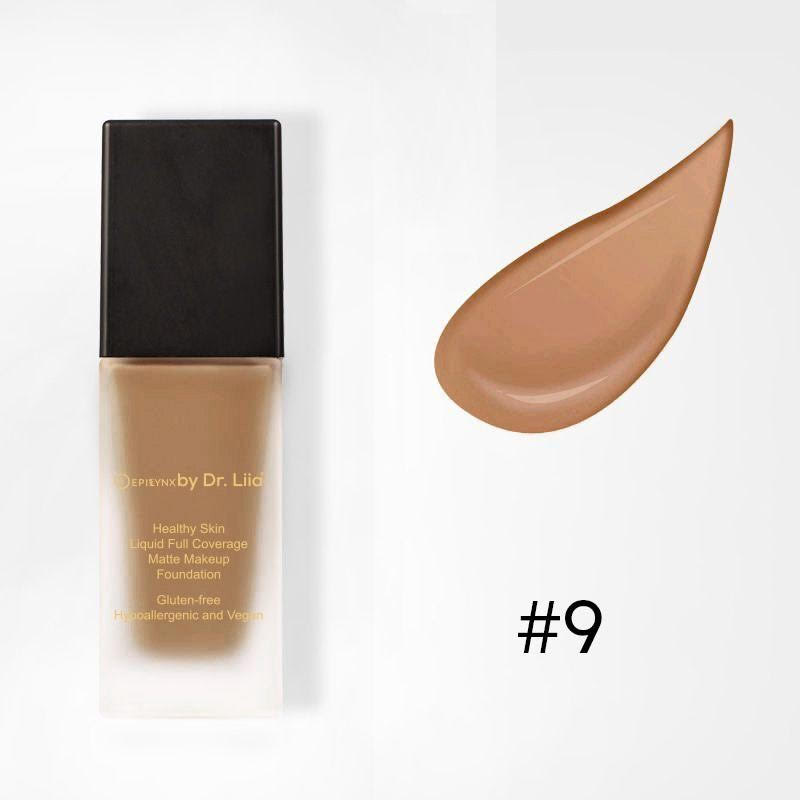 Healthy Skin Full Coverage Matte Foundation with SPF 30 – Vegan, Gluten-Free &amp; Hydrating by EpiLynx