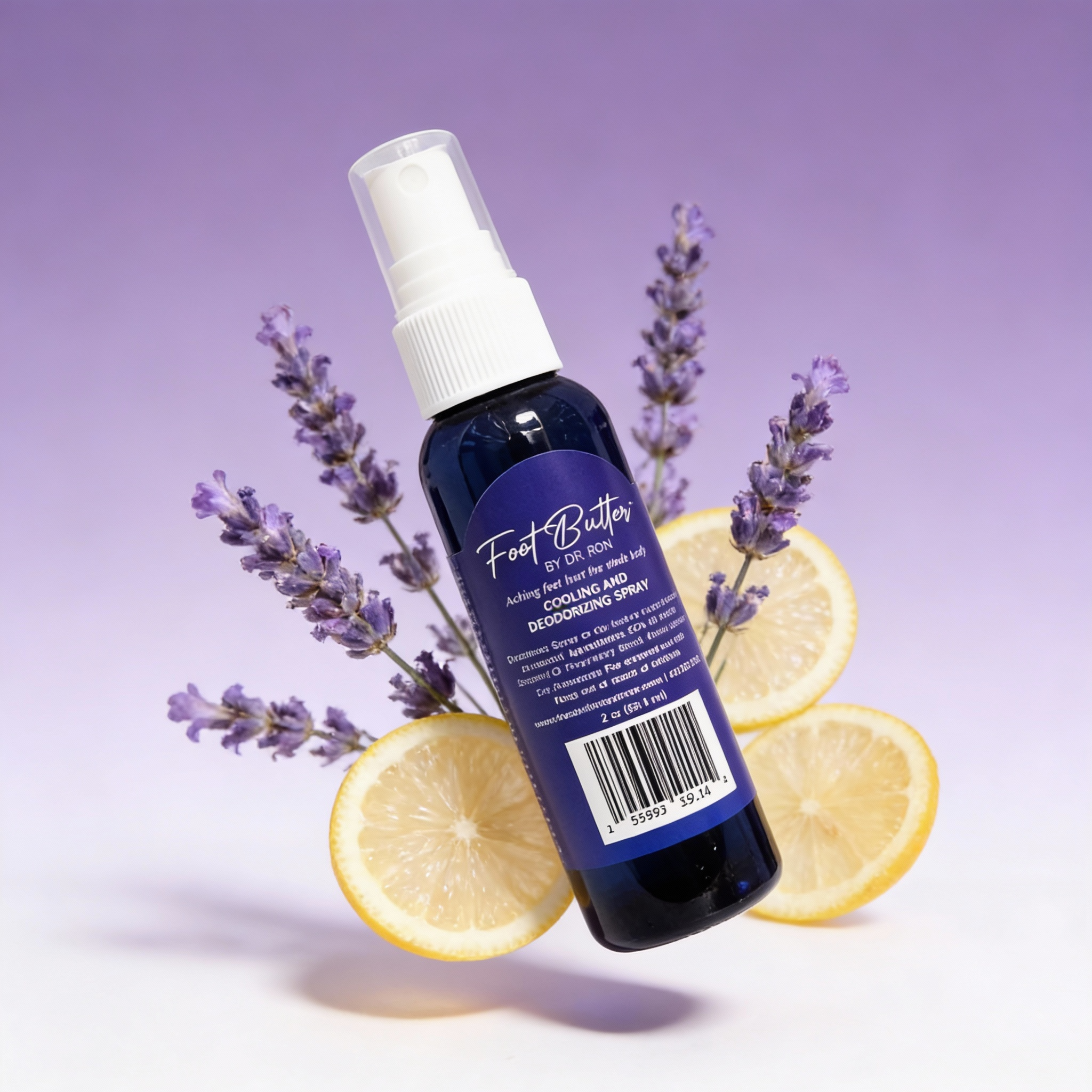Lavender Cooling &amp; Deodorizing Foot Spray – 2 oz Freshness &amp; Odor Control
