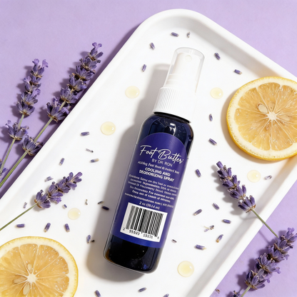 Foot Care Bundle – Lavender Jasmine Foot Butter, Cracked Heel Balm, Cooling Spray &amp; Pumice Scrubber