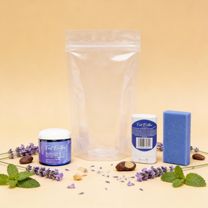 Foot Butter Travel Set – Mini Moisturizers &amp; Pumice Scrub