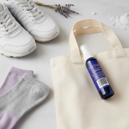 Lavender Cooling &amp; Deodorizing Foot Spray – 2 oz Freshness &amp; Odor Control