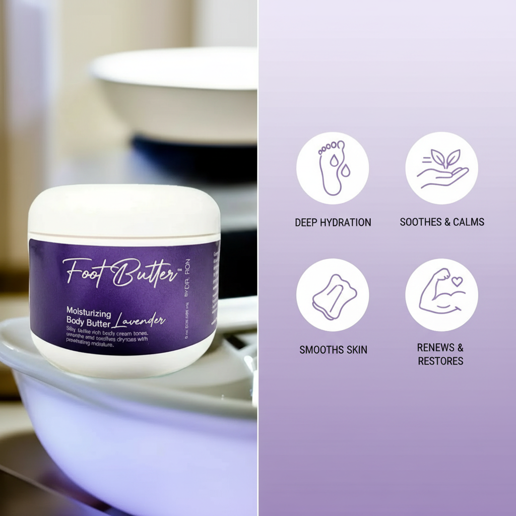 Lavender Moisturizing Body Butter – Deep Hydration for Dry Skin &amp; Tired Feet