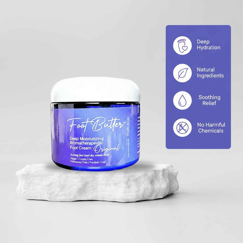 Foot Butter Travel Set – Mini Moisturizers &amp; Pumice Scrub