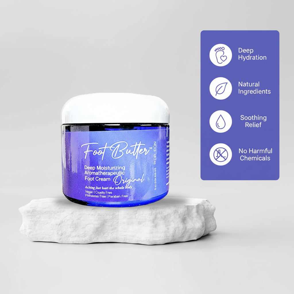 Foot Butter Travel Set – Mini Moisturizers &amp; Pumice Scrub