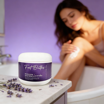 Lavender Moisturizing Body Butter – Deep Hydration for Dry Skin &amp; Tired Feet