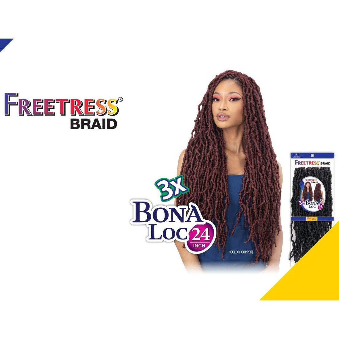 FreeTress Braid 3X Bona Loc 24" - DestGlow