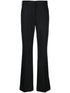 Dries Van Noten Women Pinstripped Wool Trousers by Luosophy