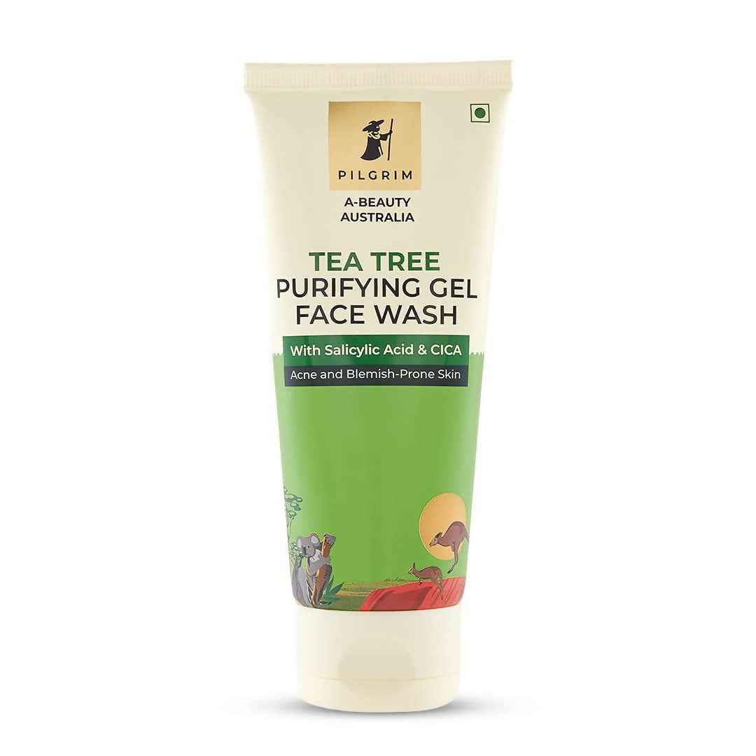 Pilgrim Australian Gel Face wash Purifying with Tea Tree, 1% Salicylic acid &amp; CICA For Oily Skin, Acne And Pimples
