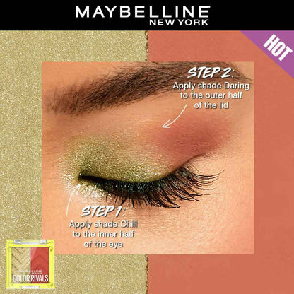 Maybelline New York Color Rivals Longwear Eyeshadow Duo - Chill X Daring