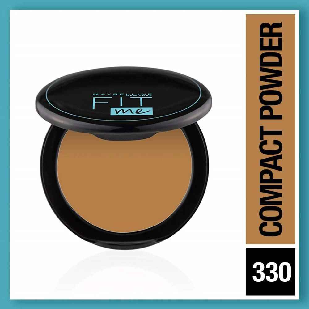 Maybelline New York Fit Me 12Hr Oil Control Compact, 330 Toffee (8 Gm)