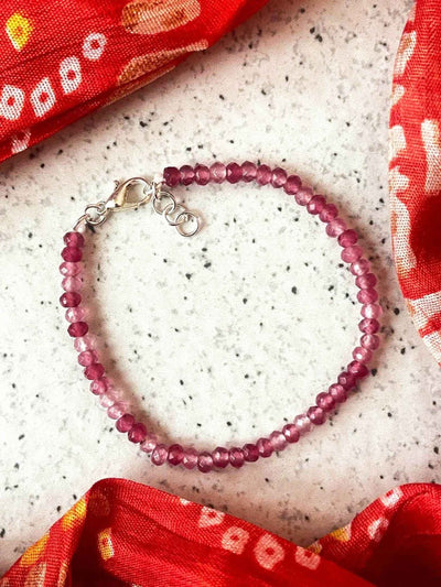 Joban Fashion Onion Pink Glass Glass Beads Trendy Bracelets