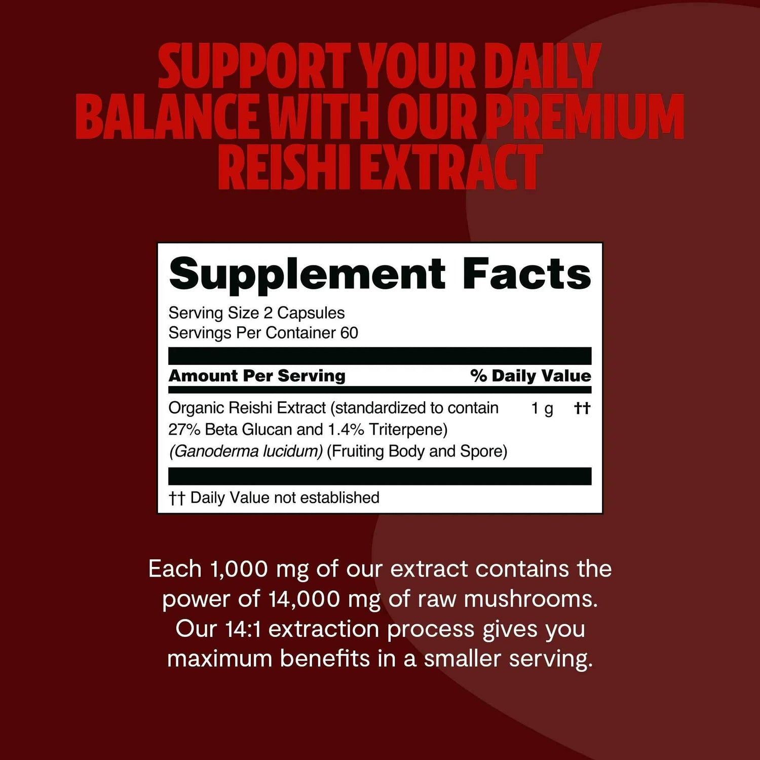 Reishi Mushroom Extract Capsules
