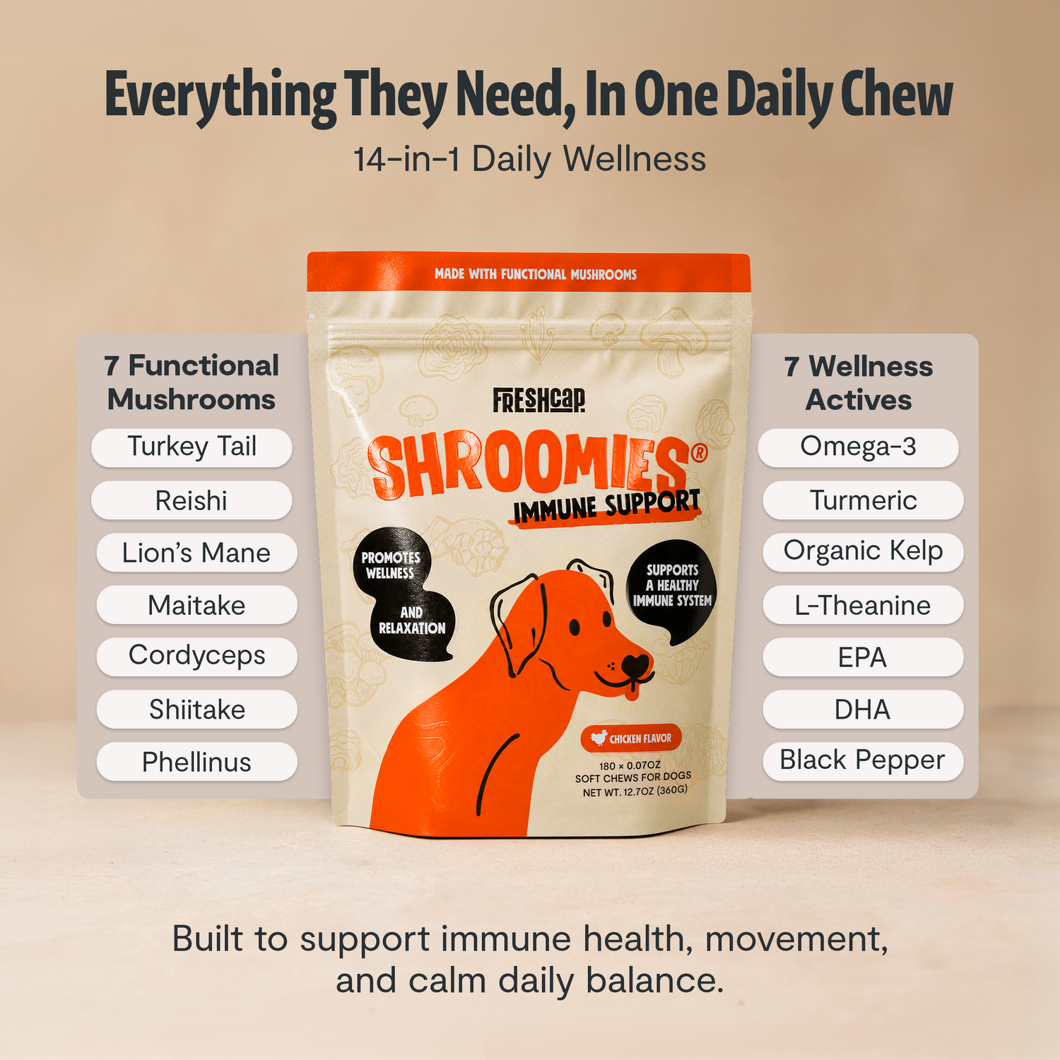 Organic Mushroom Complex for Dogs  DestGlow