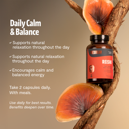 Reishi Mushroom Extract Capsules by FreshCap Mushrooms