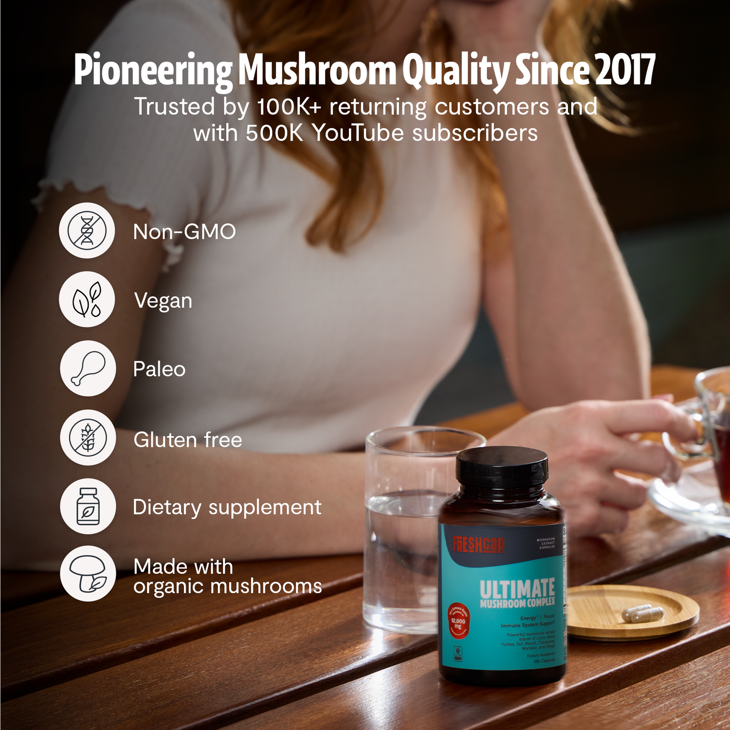 Ultimate Mushroom Complex Capsules by FreshCap Mushrooms