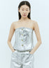 Ganni Women Foil Denim Corsage by Luosophy