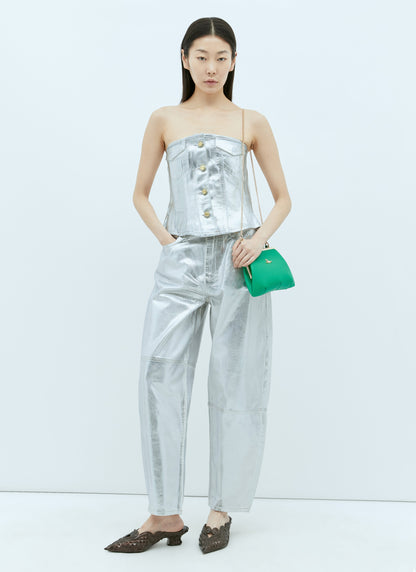 Ganni Women Foil Denim Corsage by Luosophy