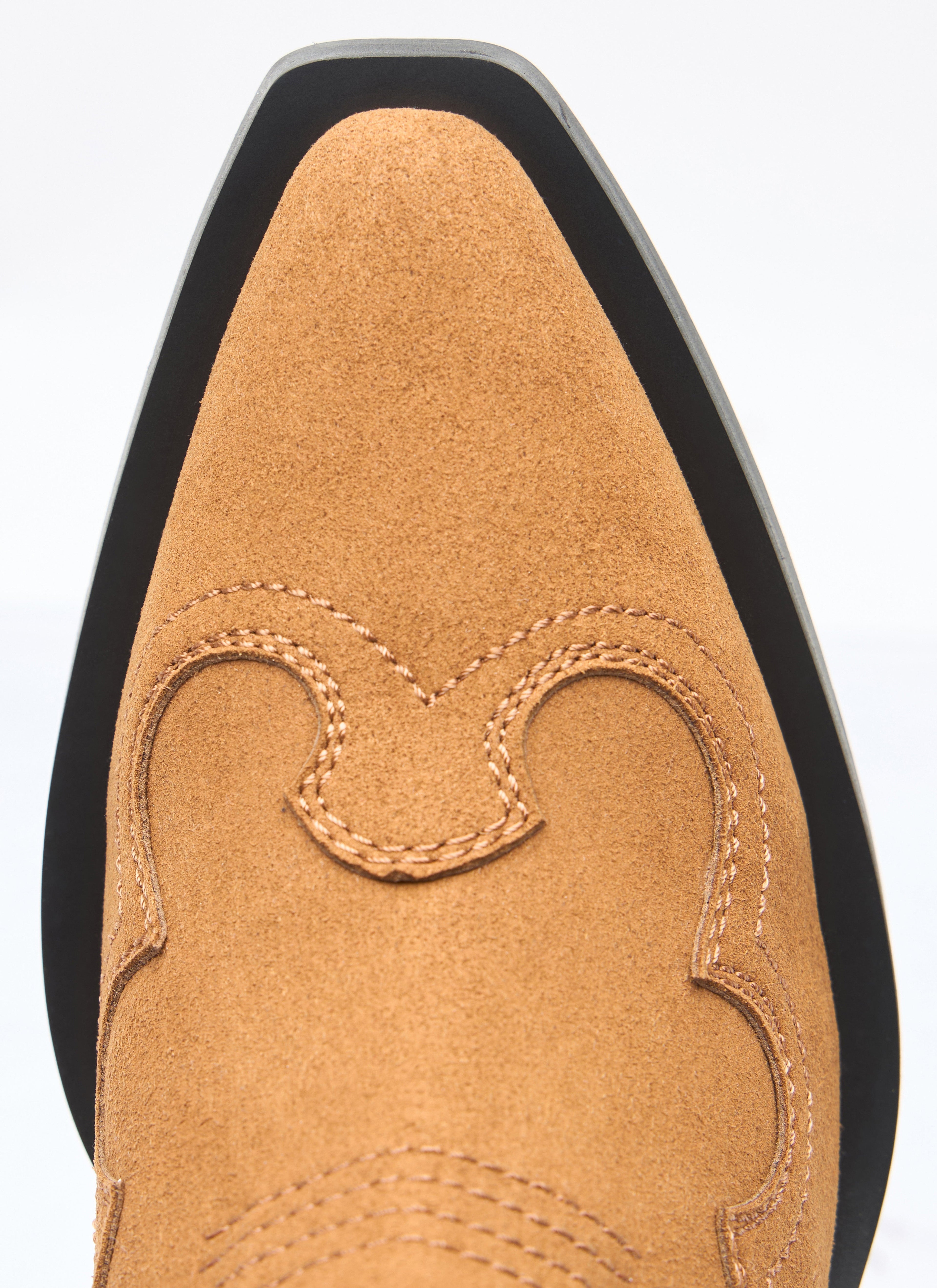 Ganni Women Mid Shaft Embroidered Western Boots by Luosophy