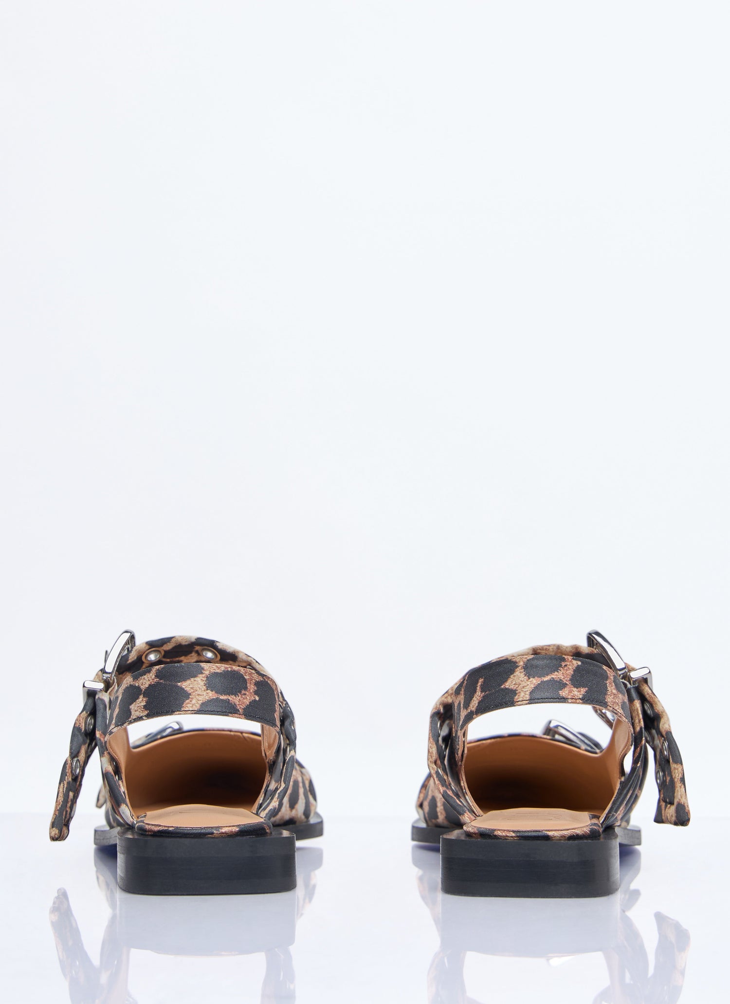Ganni Women Feminine Buckle Ballerina Flats by Luosophy