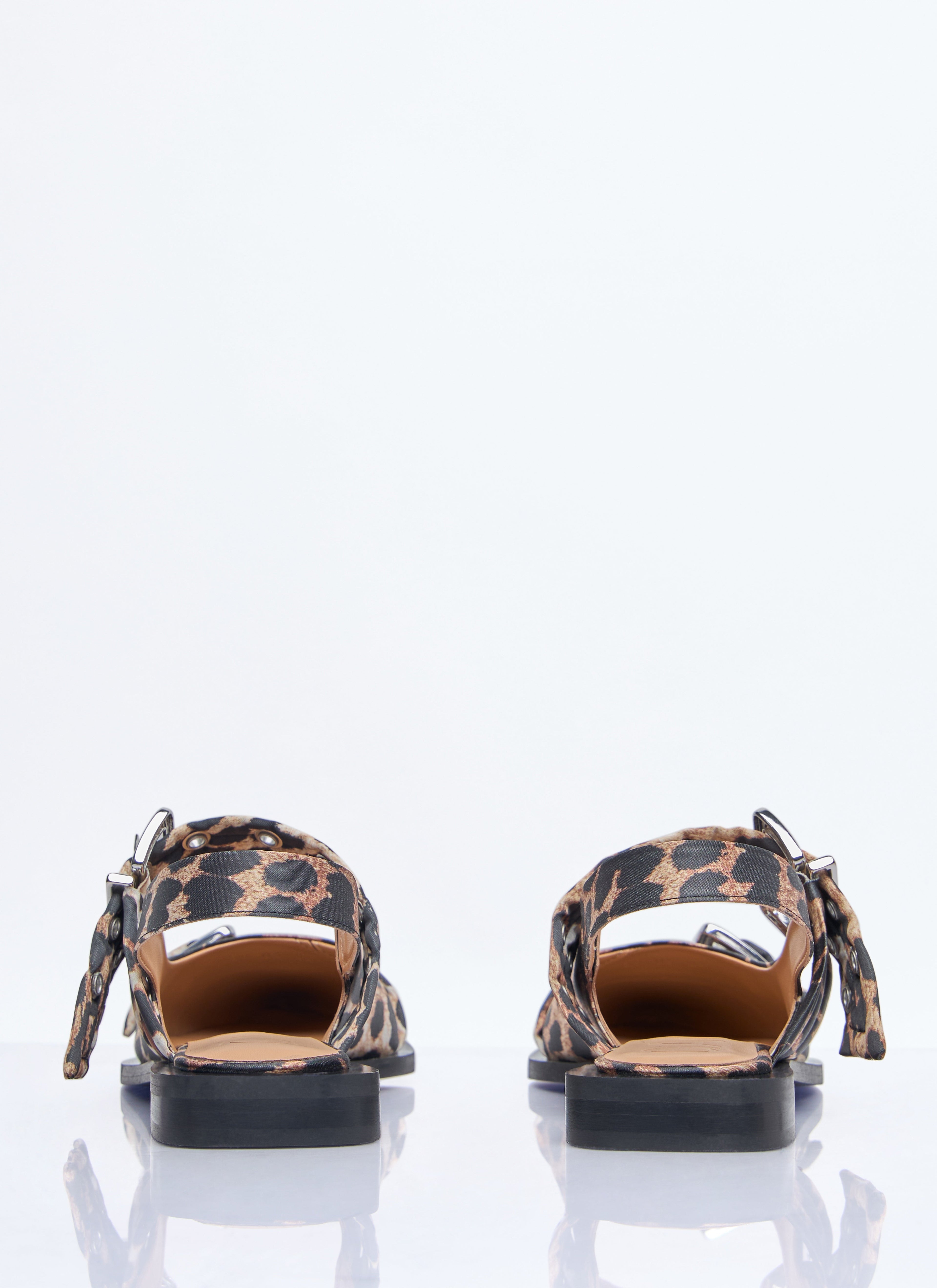 Ganni Women Feminine Buckle Ballerina Flats by Luosophy