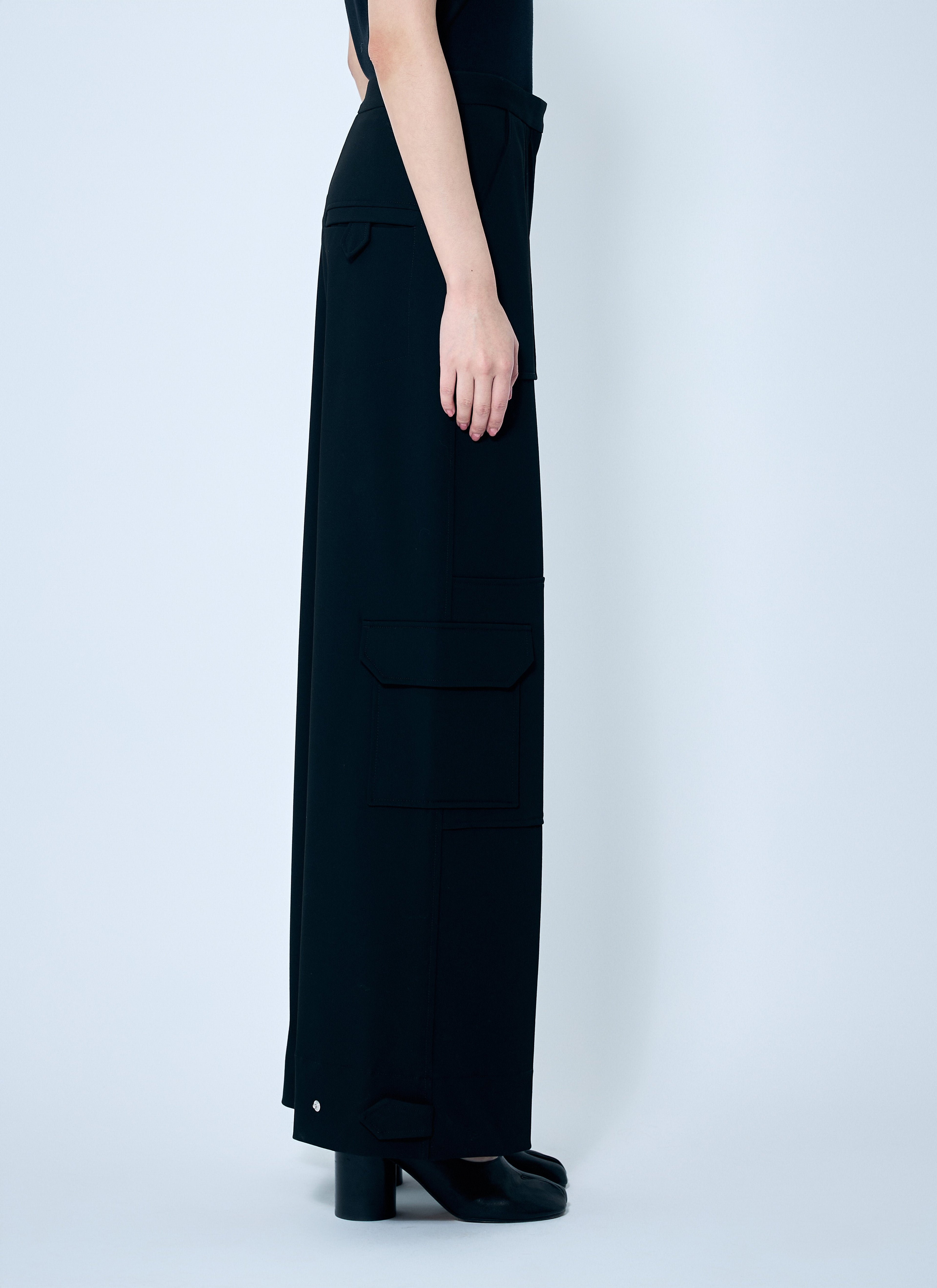 Ganni Women Solid Twill Suiting Cargo Pants by Luosophy