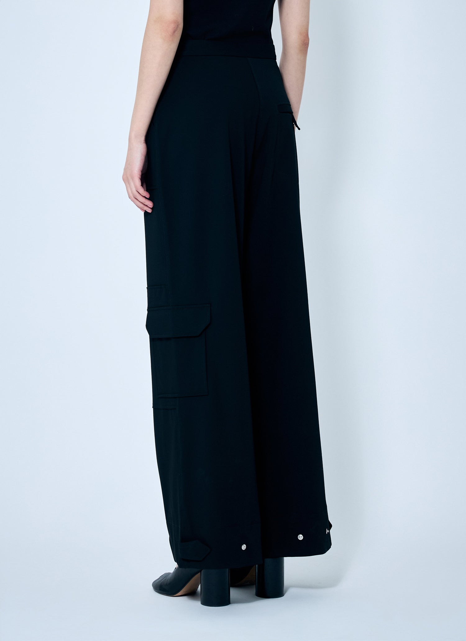 Ganni Women Solid Twill Suiting Cargo Pants by Luosophy
