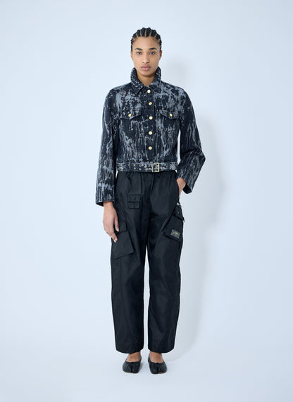 Ganni Women Heavy Denim Belted Jacket by Luosophy