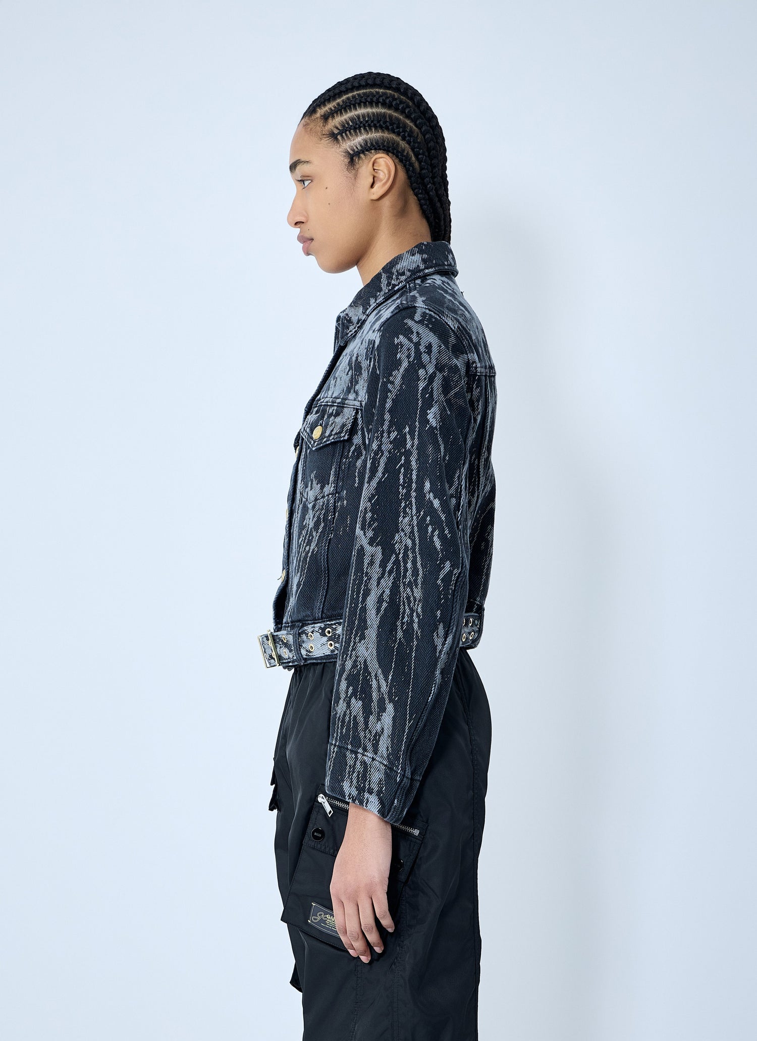 Ganni Women Heavy Denim Belted Jacket by Luosophy