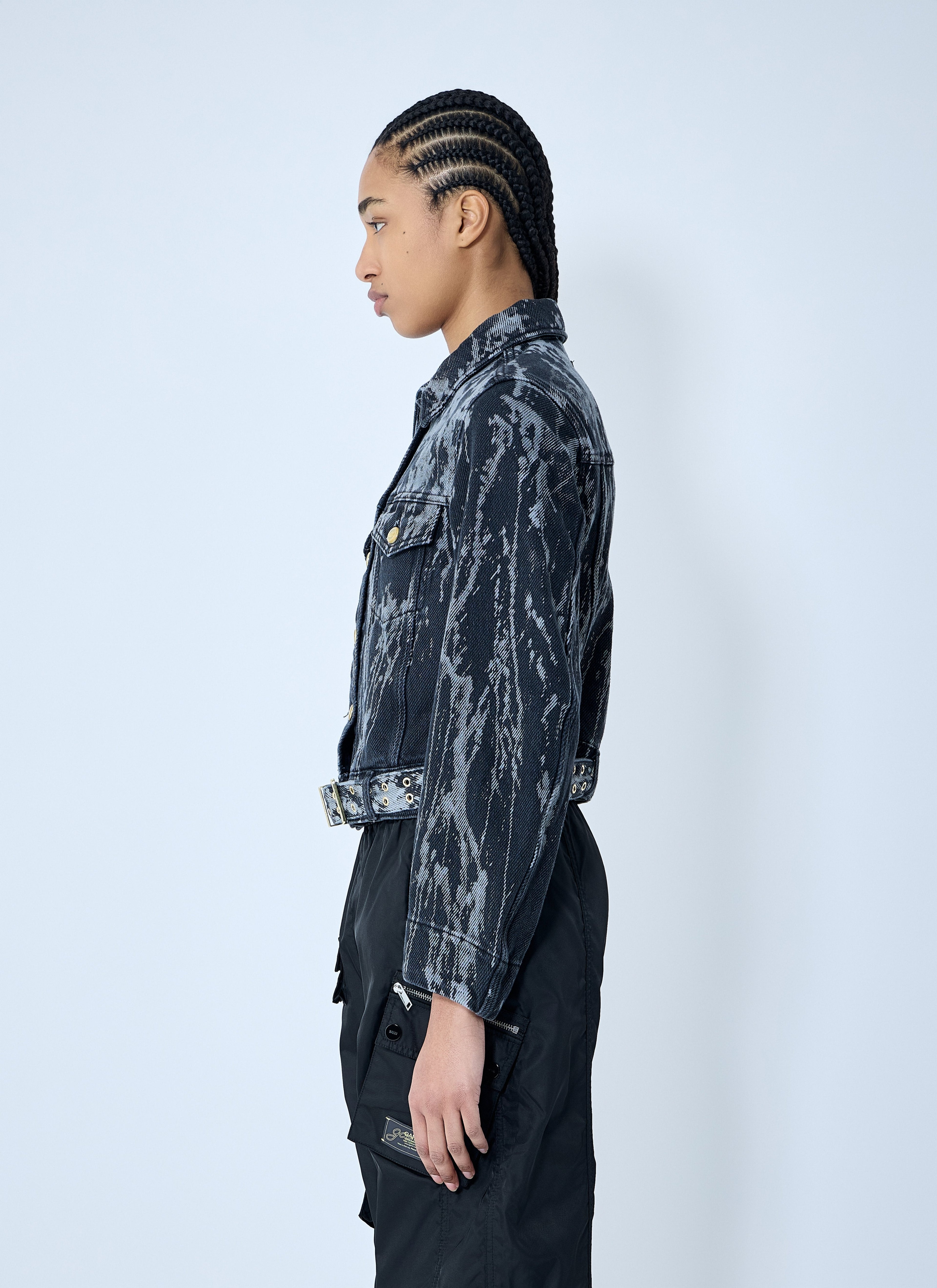 Ganni Women Heavy Denim Belted Jacket by Luosophy
